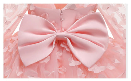 3 6 9 12 18 24 Months Newborn Dress Flowers Mesh Fashion Party Little Princess Baby Dress Christmas Birthday Gift Kids Clothes