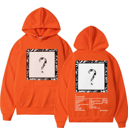 Rapper XXX Music Album Double Sided Print Hoodie High Quality Fashion Oversized Pullovers Men Women Trend Hip Hop Sweatshirts