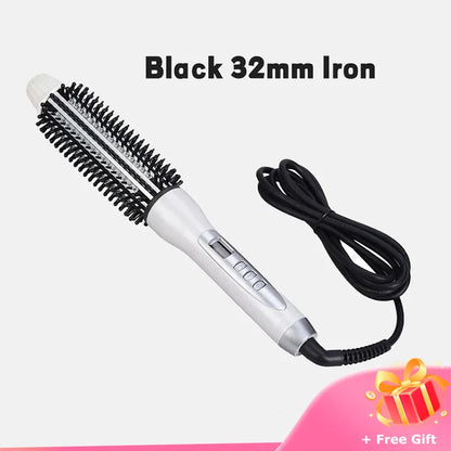 Hair Curler Hot Brush Hair Straightening Electric Brush Curling Iron LCD Display Hair Styling Hair Styling Appliances 22/26/32mm