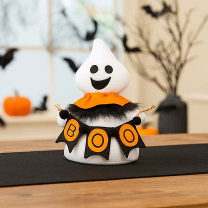 Holiday Decor Funny Halloween Ghost Doll Handicraft Soft Scary Ghost Doll Cartoon Scary Ghost Figurines Haunted House