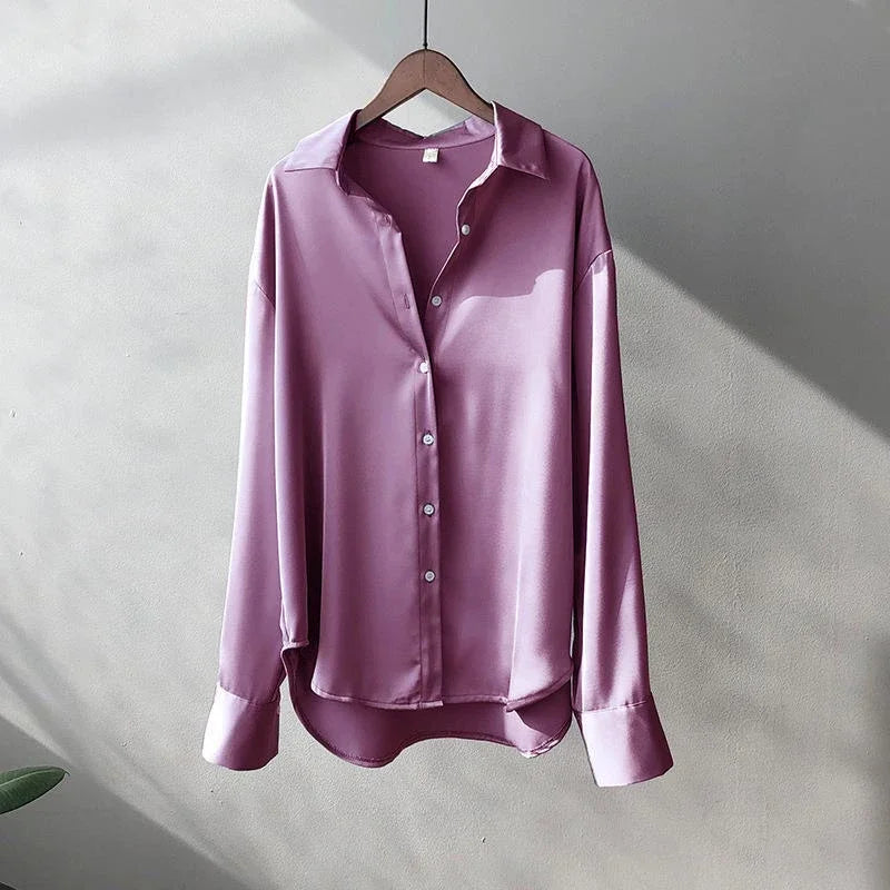 Fashion Spring Shirt And Blouses New Sweater Cardigans Woman Top Knitted Korean Long Sleeve Lapel Button Elegance Sweet Coats