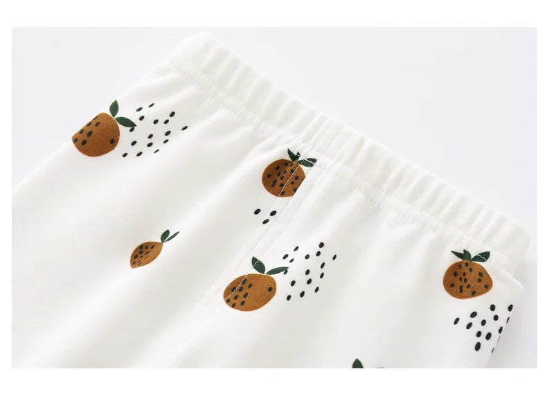 0-3T Newborn Kid Baby Boys Girls Clothes Print Cotton Pant Cute Sweet Bottoms Baby Trousers Home wear Leggings Outfit