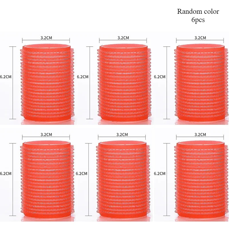 Hair Rollers Self Grip Hook Hair Curlers Heatless Roller Salon Dressing Curlers Jumbo Size Sticky Hair Styling Tools
