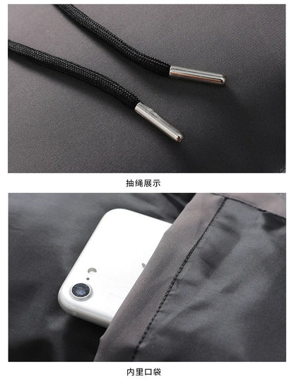 2025 Spring and Autumn New Men's Windproof Zipper Leisure Trendy Fashion Item High Quality Hooded Baseball Outdoor Sports Jacket