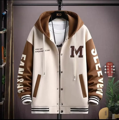 S-6XL Men's Hooded Pockets Cargo Jacket Men's Clothing Spring Autumn Japanese Fashion Loose Male Coat Hooded Baseball Jersey New