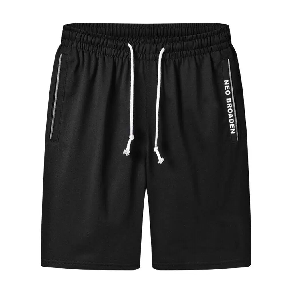 Men Summer Casual Shorts Breathable Beach Shorts Comfortable Fitness Basketball Sports Short Pants Male Loose Drawstring Shorts