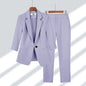 2025 Summer New Thin Jacket Blazer Casual Wide Leg Pants Two Piece Elegant Women's Pants Set Office Outfits Business Clothing