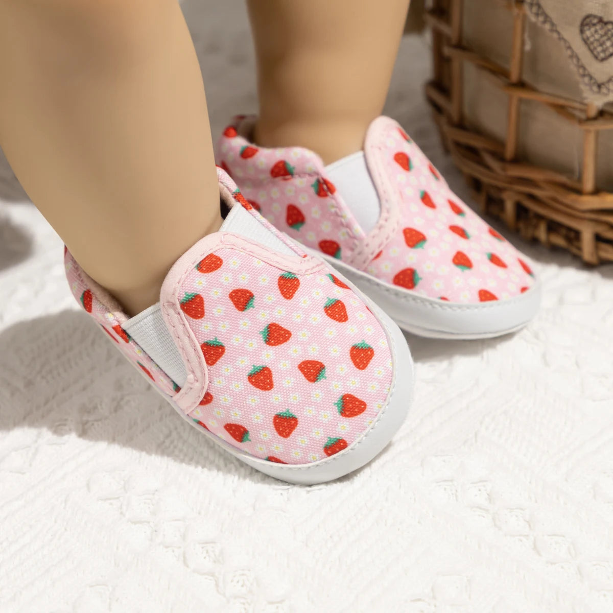 Newborns Shallow Infant Toddler Cute Shoes Baby Boy Girl Sneakers Anti-Slip Soft Flat First Walker Shoes