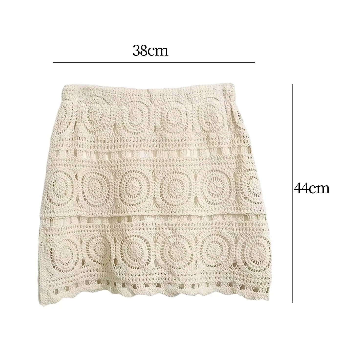 Women Crochet Skirt Comfortable Fashion Beach Skirt for Women Travel Beach