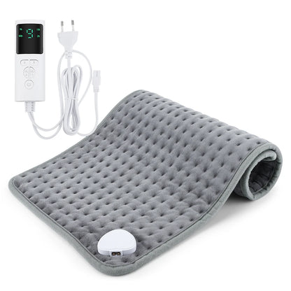 Electric Heating Blanket for Home Use - 9 Levels Thermal Heated Mat Home Soft Safe Winter Body Back Leg Warmer Pads 60*30cm