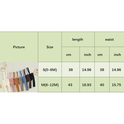 Infant Newborn Baby High Waist Leggings Tights Socks Girls Boys Toddler Suspender Pantyhose