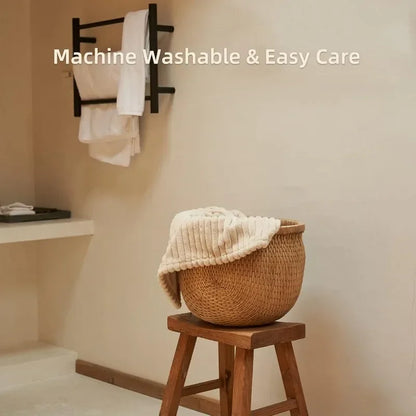 Heated Blanket Electric Throw 50''X60''-Soft Silky Plush Electric Blanket with 4 Heating Level & 3 Hour Auto Off Heating Blanket