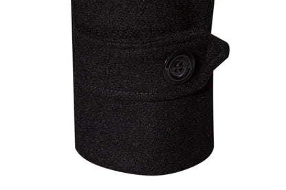 Spring Long Woolen Coats Men Fashion Double Breasted Trench Coats Autumn Turn Down Collar Slim Fit Windbreaker Male Outwear