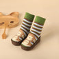 Baby Socks Shoes Infant Color Matching Cute Kids Boys Shoes Doll Soft Soled Child Floor Sneaker Toddler Girls First Walkers