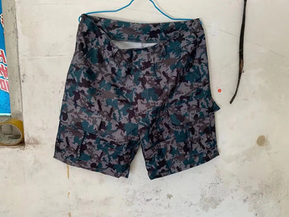 Summer Fashion Casual Tooling Shorts Men's Solid Loose Cotton Multi-pockets Cargo Pants Comfy Beach Sport Short Trousers for Men