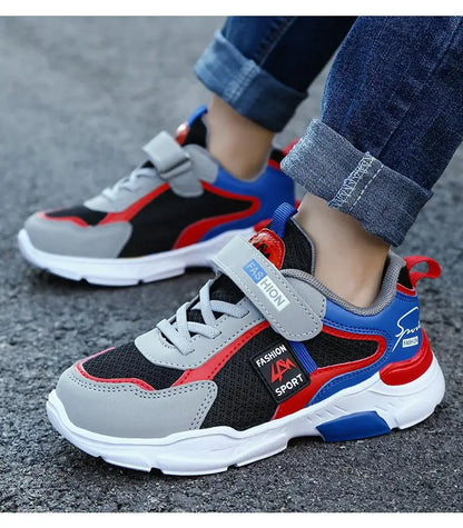 Children Casual Shoes for Boys Breathable Sneaker Summer Air Mesh Kids Hook & Loop Students School Shoe Size28-40