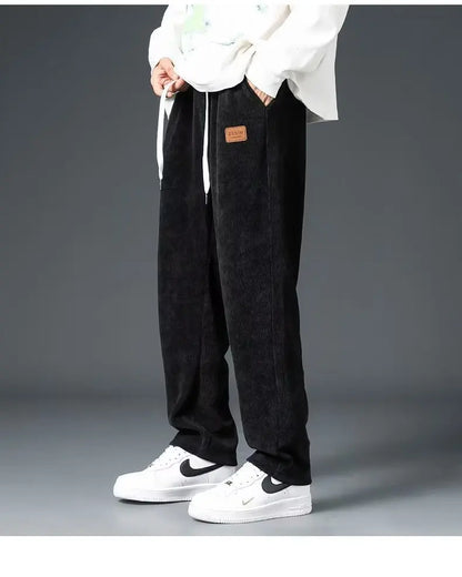 2025 New Design Spring Autumn Straight Sweatpants men baggy pants Men's pants joggers Male Loose Grey Casual Pants for men's