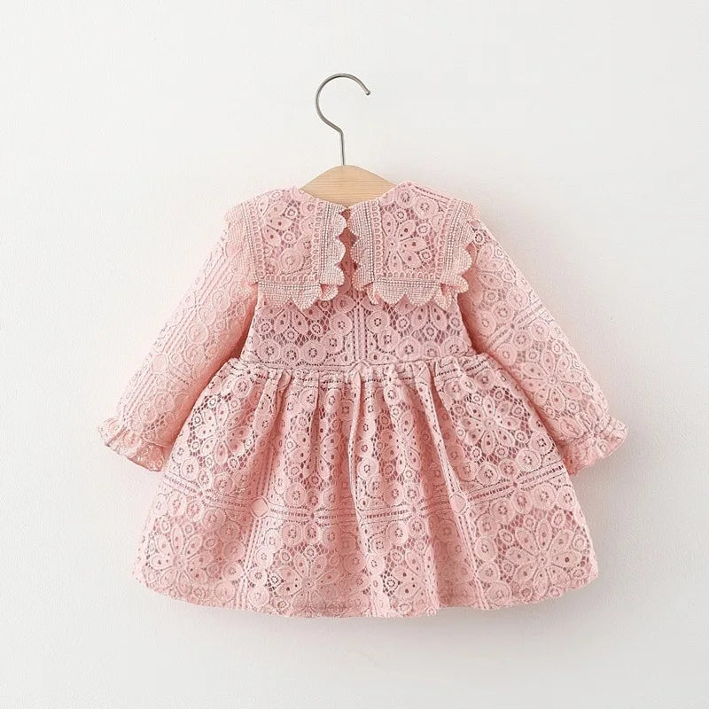Spring Autumn toddler Baby Girl Clothes infant Lace Dress costume for newborn Girl clothing 1st Birthday Princess Dresses dress
