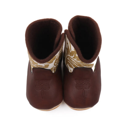 Baby Boots Made Of Soft PU and High-quality Cotton 2024 New Autumn and Winter Short Boots With Rubber Soles and Anti Slip Baby