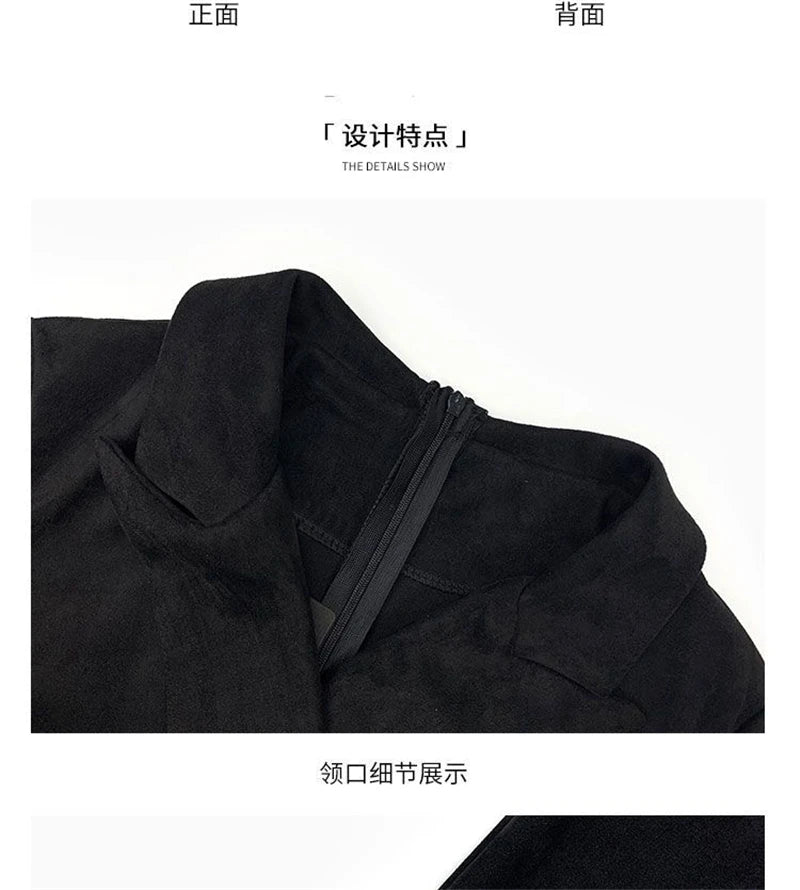 Office Lady Sexy Slim Blazer Dress Women Spring Korean Notched Collar Split Evening Party Dresses Elegant Midi Vestido De Fiest