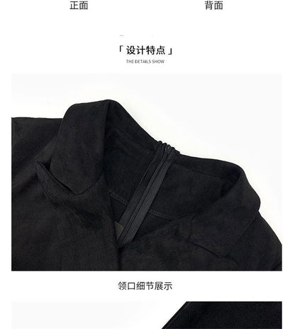 Office Lady Sexy Slim Blazer Dress Women Spring Korean Notched Collar Split Evening Party Dresses Elegant Midi Vestido De Fiest