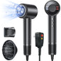 Hair Dryer, Negative Ionic Blow Dryer 120000 RPM Brushless Motor 40M/S Fast Drying High-Speed Low Noise Thermo-Control Hairdryer