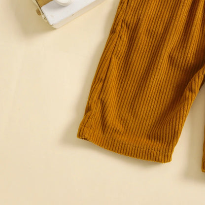 2025 Lorrainian 3-24M Baby Girl Summer Overalls Infant Wide Leg Solid Color Jumpsuit Front Pocket Suspender Pants Outfits