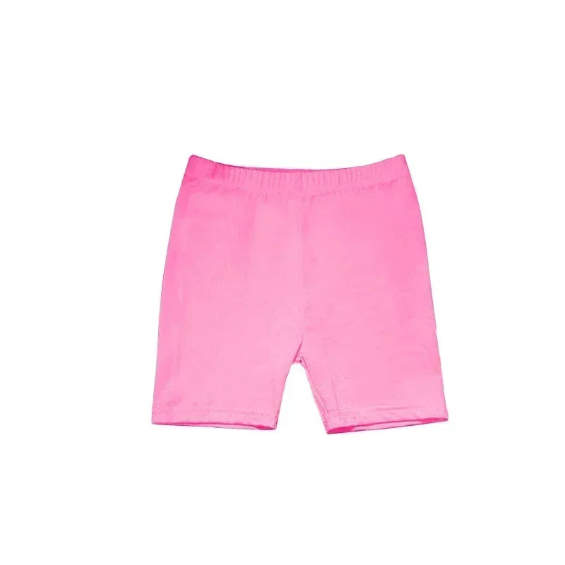 Summer Girls' Safety Shorts Soft Modal Candy Color Solid Color Kids' Leggings Casual Comfortable Underwear Girls Aged 3-12