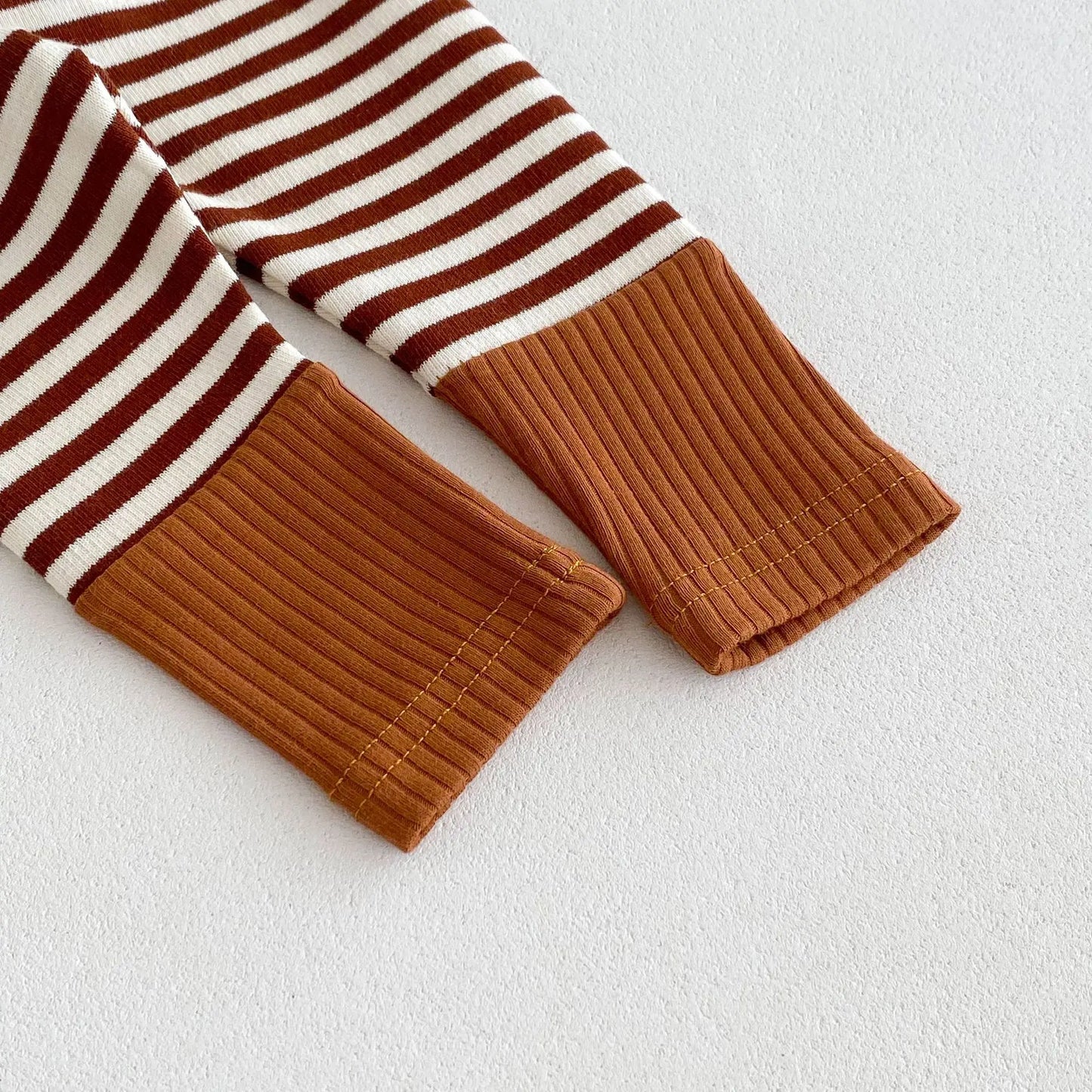 2025 Autumn New Baby Leggings Cotton Girls Striped Patchwork Leggings Infant Stretch Pants Toddler Trousers Boys Clothes