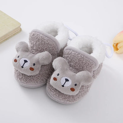 Winter Snow Baby Boots Newborn Toddler Warm Boots Winter First Walkers Baby Girls Boys Shoes Soft Sole Cute Cartoon Snow