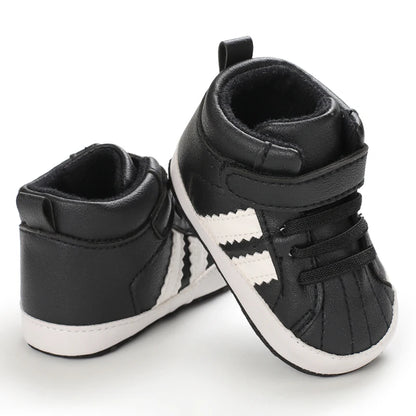 0-18M Baby Shoes Boy Newborn Infant Toddler Casual Comfort Cotton Sole Anti-slip PU Leather First Walkers Crawl Crib Shoes