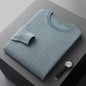 100% merino cashmere sweater men's round neck pullover business casual fashion top knitted loose men's Jacket