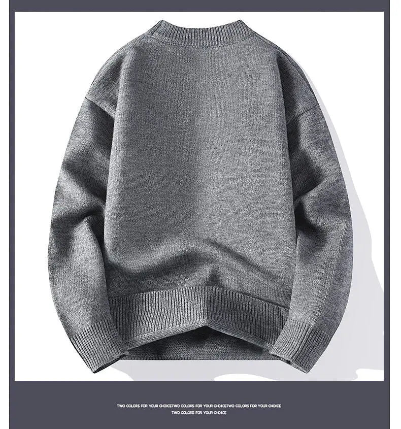 Men Outwear O-neck Knitted Pullover Sweaters New Fashion Man Loose Casual Sweaters Quality Male Pullovers Winter Clothing 4XL
