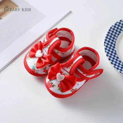 Cotton Newborn Baby Shoes Cartoon Pattern First Walkers for Girl Boy Plaid Soft Sole Walking Sandals 0-12month