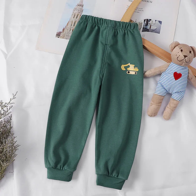 1-5Y Baby Boys Girls Pants Autumn Warm Toddler Infant Long Trousers Cartoon Soft Cotton Kids Children Pants Baby Leggings