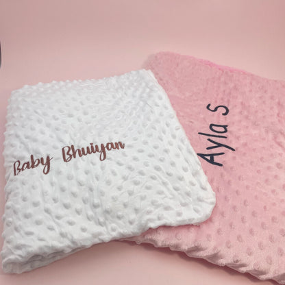 Personalized Baby First Name Cover Kids Custom Blanket Newborn Boy Girl Birthday Gift Swaddle Bed Toddler Stroller Crib Blanket