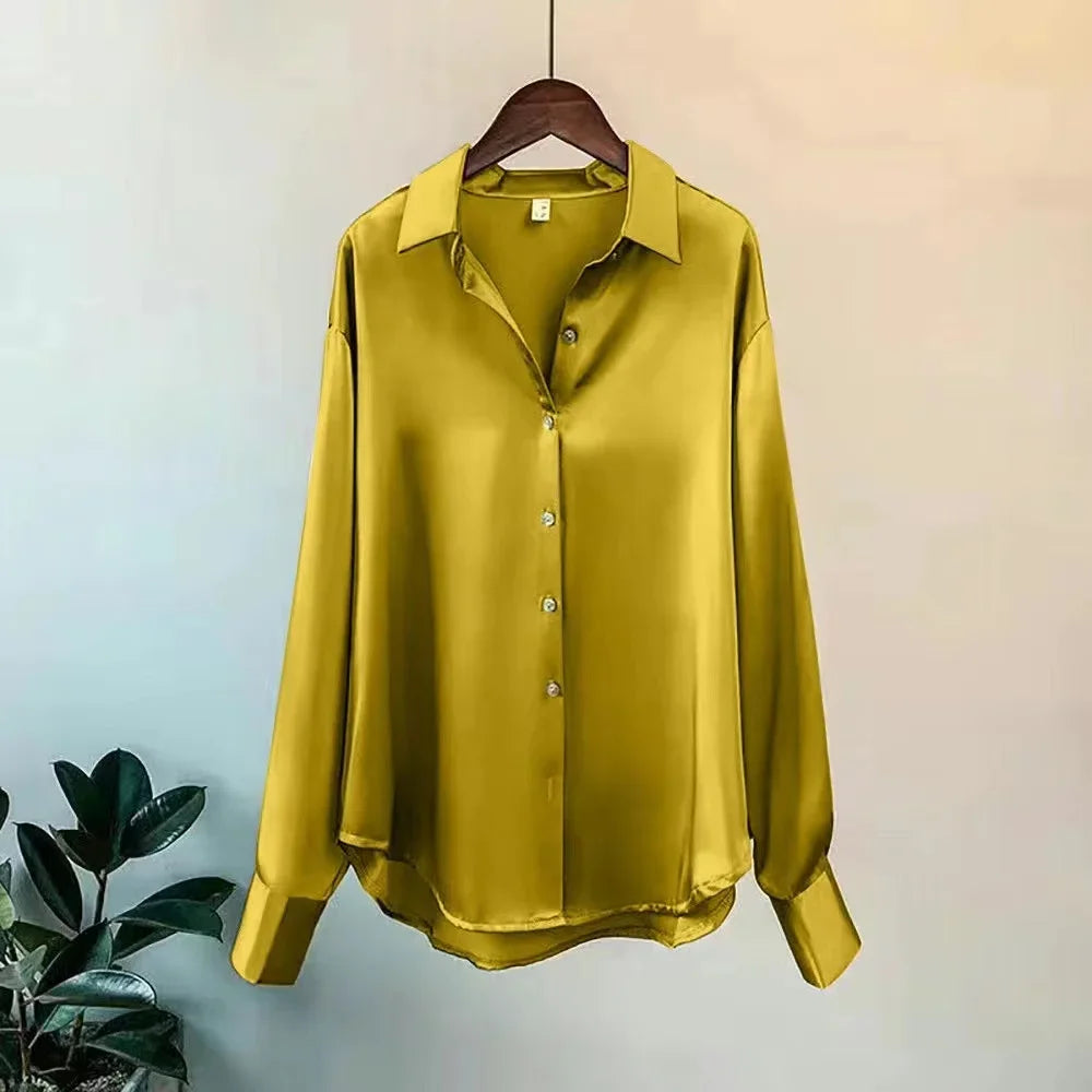 Fashion Spring Shirt And Blouses New Sweater Cardigans Woman Top Knitted Korean Long Sleeve Lapel Button Elegance Sweet Coats