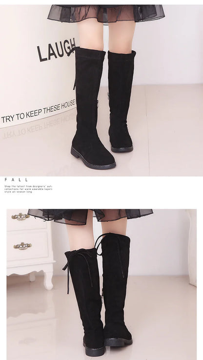 Children Over Knee Boots Girl Shoes Knee Fashion Children Boots Autumn And Winter Princess Girls Boots
