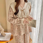 Pajama Sets Women Comfortable Daily Print Design Sweet Autumn Popular Attractive Ulzzang V-Neck Students Holiday Elegant Trendy