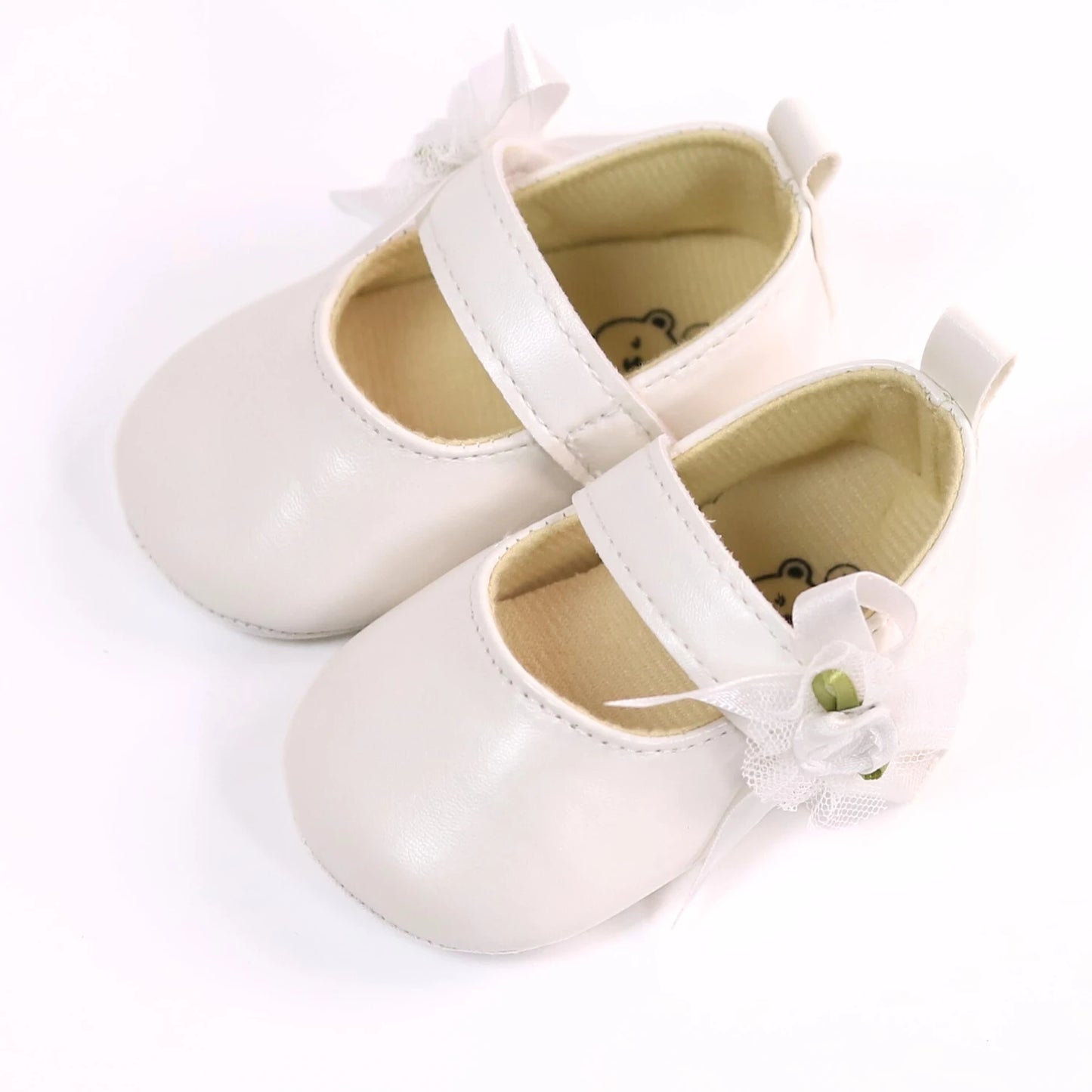 RABEISIR Baby toddler shoes, fashionable rose flower baby girl casual step shoes, light and non-slip, suitable for daily