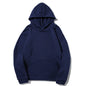 New Fashion Loose Hoodies For Men Spring and Autumn Casual Hooded Sweatshirt Men's Simple Tops Solid Color Thick Clothing Male