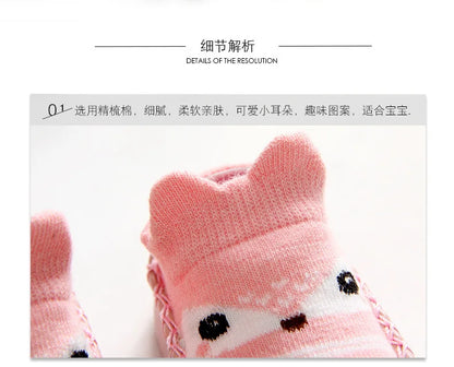 Baby newborn shoes 0-6-12 months boy and girl 0-1 years old soft soled pre-toddler cotton shoes