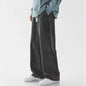 2025 Hot Selling Korean Men's Casual Long Denim Classic Men's Straight Leg High Street Denim Wide Leg Pants