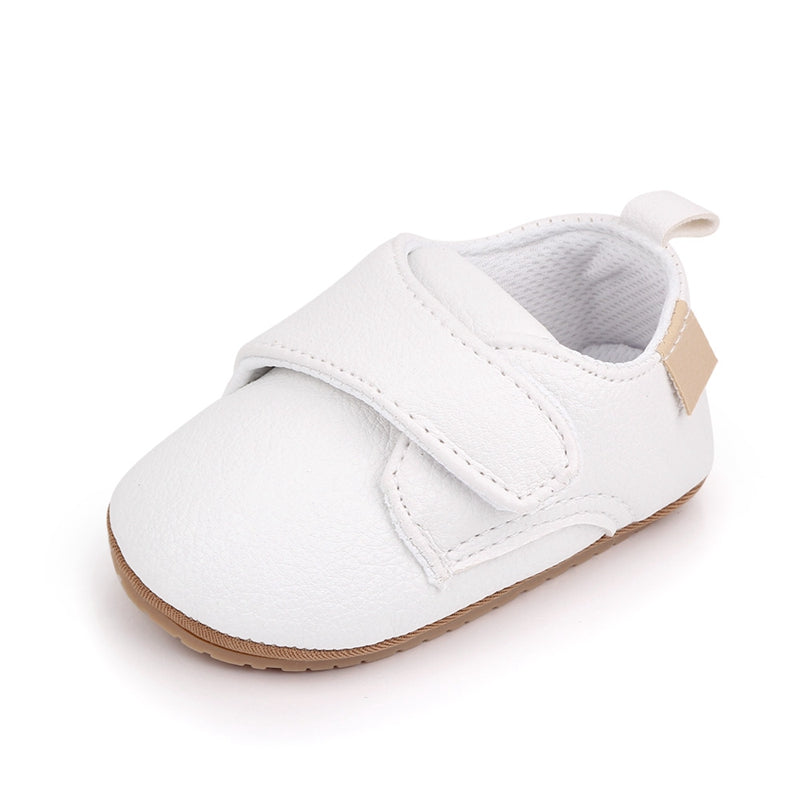 VISgogo Baby Shoes First Walkers PU Sneakers Soft Sole Cute Baby Casual Flats Infant Shoes for Newborn Girl Boys 0-18Months