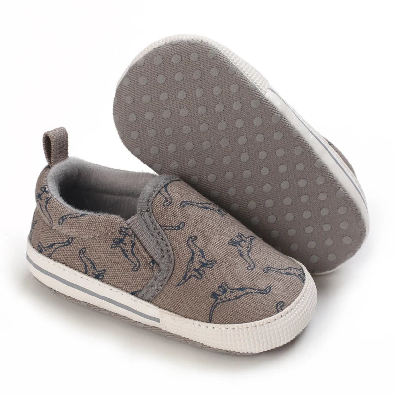 New Baby Boys Casual Canvas Shoes with Cotton Non slip Soft Sole for Infants and Toddlers The First Walking Shoe for Children