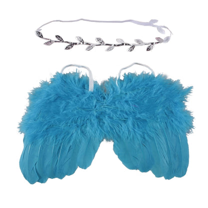 Newborn Photography Props Outfits Baby Headdress and Baby Wings Set