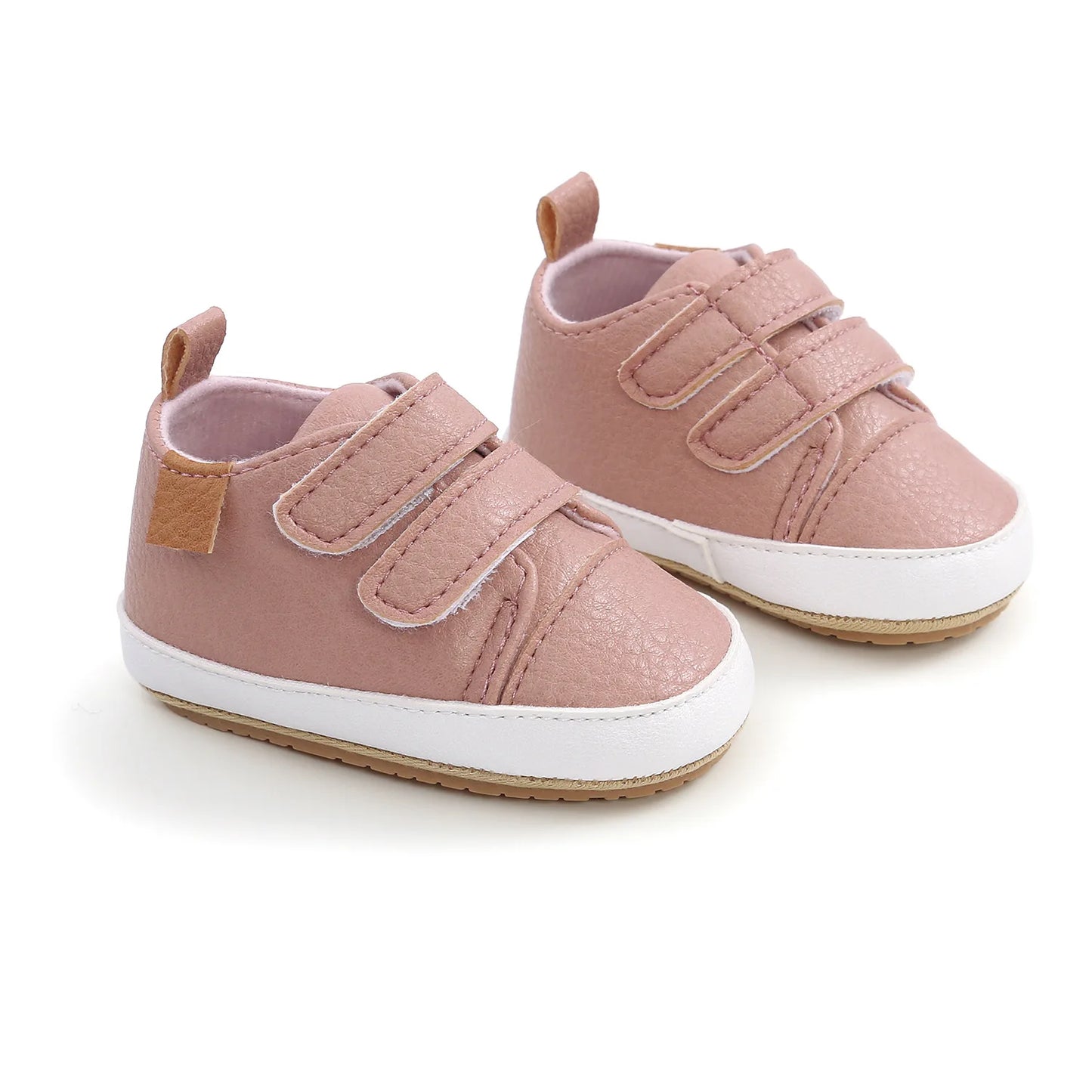 Meckior Baby Shoes Retro Leather Boy Girl Shoes Multicolor Toddler Rubber Sole Anti-slip First Walkers Infant Newborn shoes