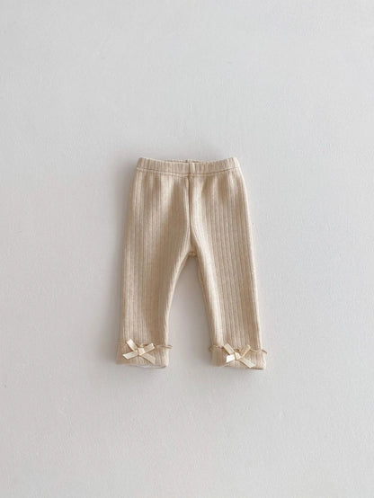 2025 Winter New Baby Plus Velvet Thick Leggings Cotton Girls Cute Bow Warm Trousers Infant Fleece Casual Pants Toddler Clothes