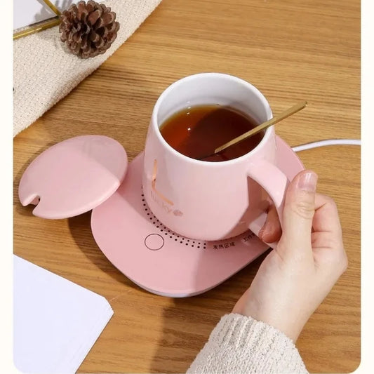 1. Winter Must-Have! Smart Self-Heating Mug 55°C Constant Warmth | Gift Box w/Spoon, Perfect for Camping & Gifts | Seasonal SALE