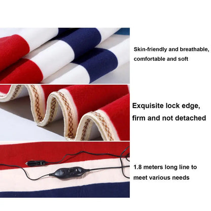 Heated Car Blanket Electric Waterproof Warming Throw With 3 Temperature Settings Electric Warming Blankets For Vehicle Interior